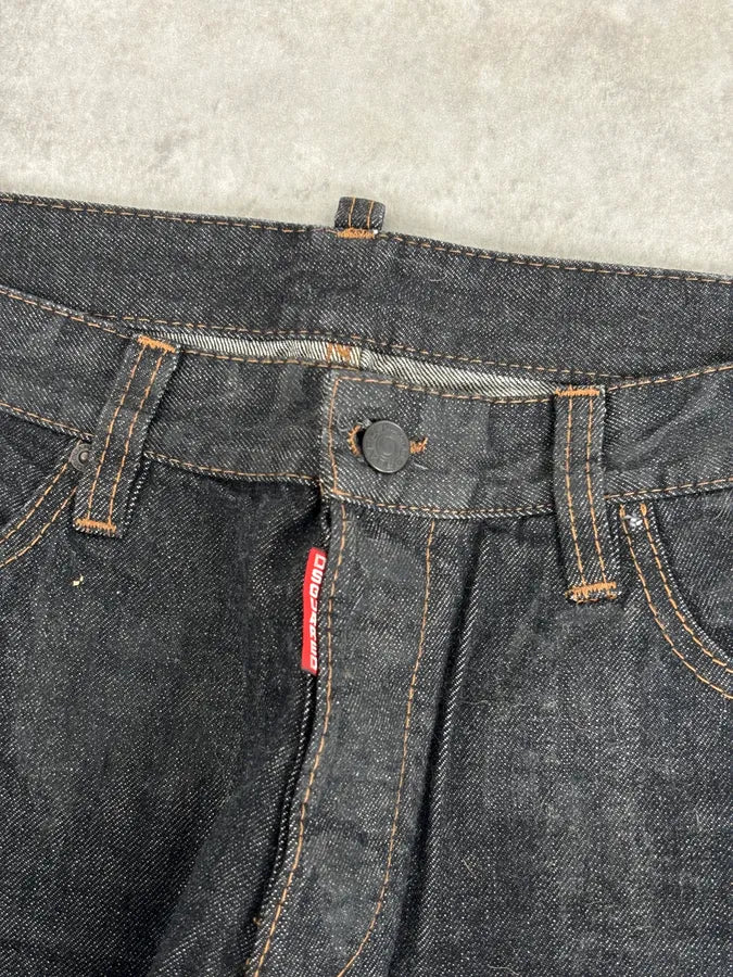 SS2008 Dsquared2 Navy Brut Denim Jeans QppvUsj 9