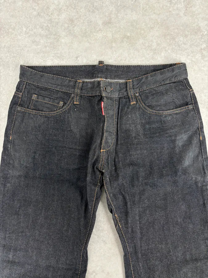 SS2008 Dsquared2 Navy Brut Denim Jeans QppvUsj 5