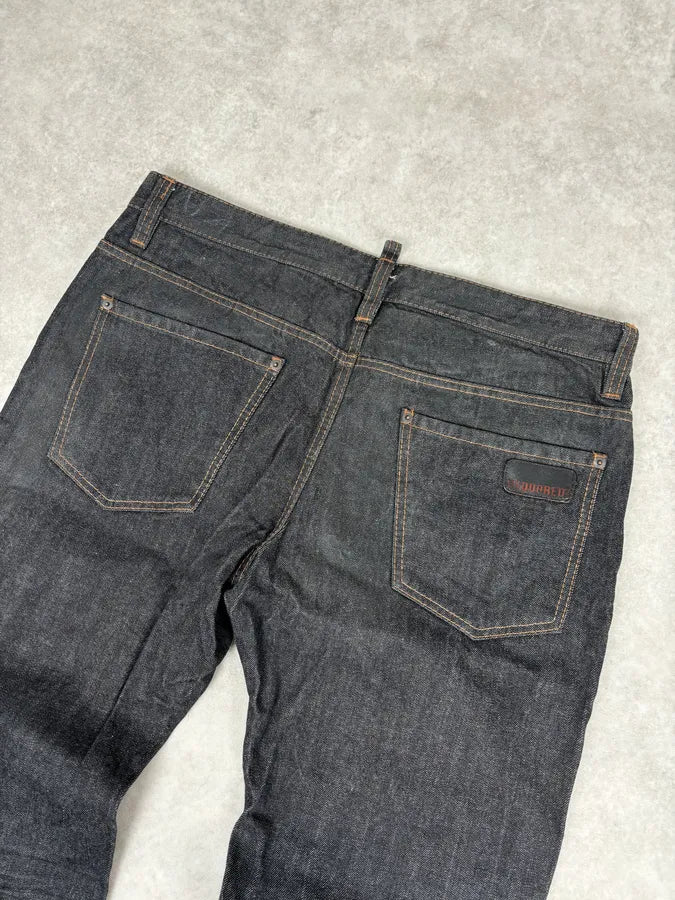 SS2008 Dsquared2 Navy Brut Denim Jeans QppvUsj 7