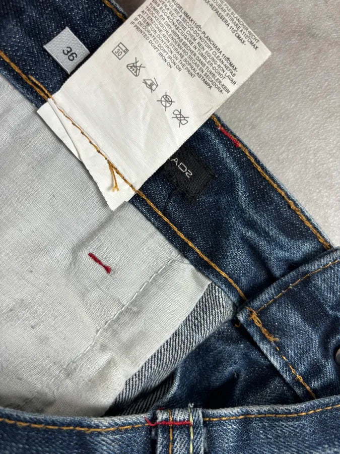 2000s Dsquared2 Navy Brut Denim Jeans XyZcNZf 11