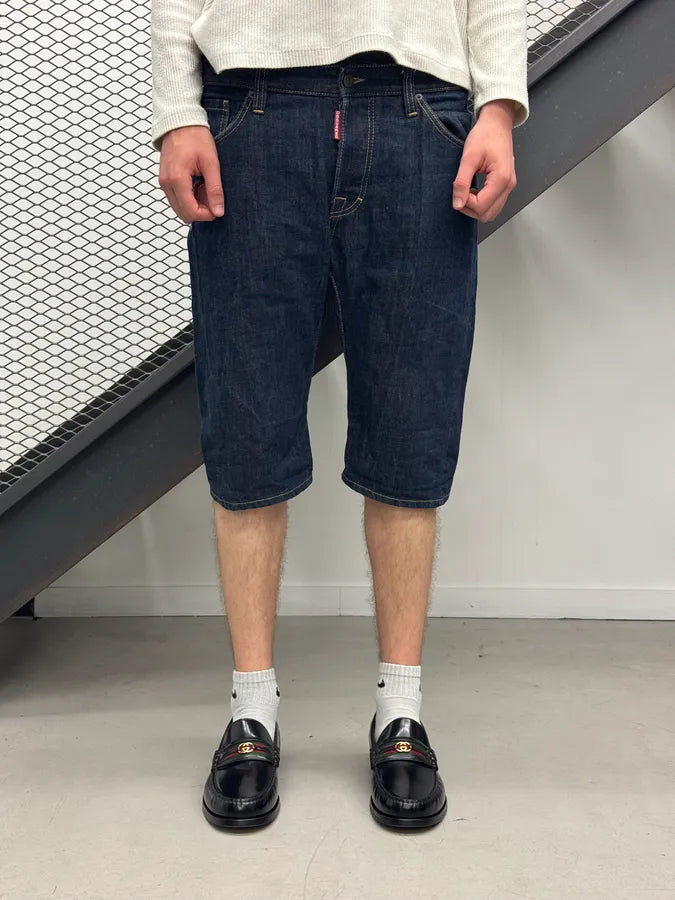 SS2007 Dsquared2 Navy Maple Leaf Denim Shorts LuRhjVs 1