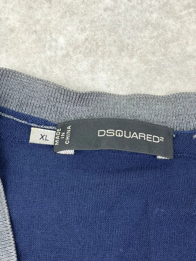 AW2013 Dsquared2 Navy Layered Striped Cardigan pxbClOh 10