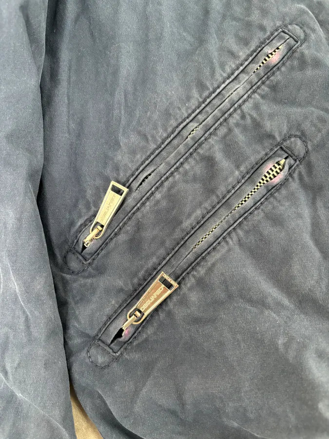 2000s Dsquared2 Navy Light Minimalist Bomber Jacket SqWvlGF 8