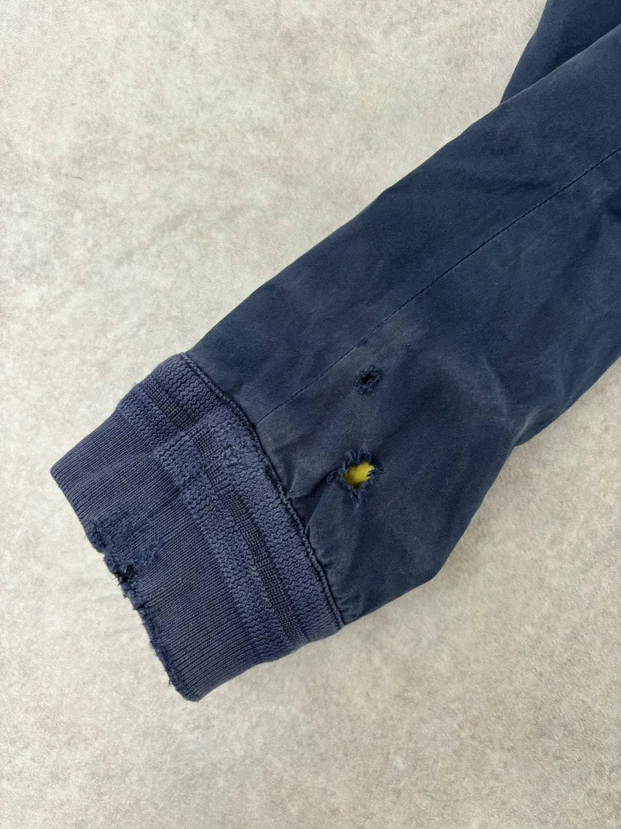 2000s Dsquared2 Navy Light Minimalist Bomber Jacket SqWvlGF 9