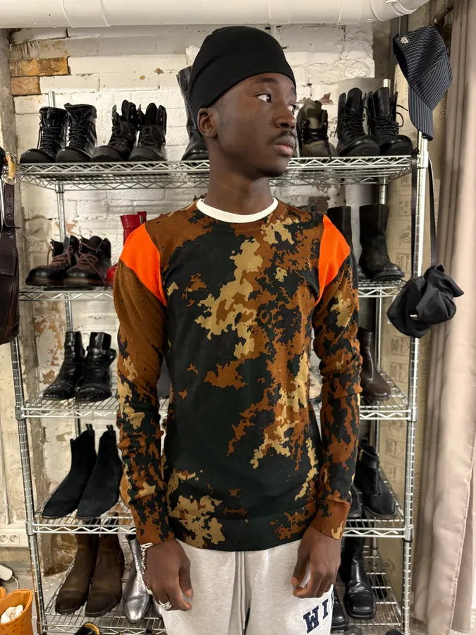 2000s Dsquared2 Orange Camo Sweater NYsmTaY 1