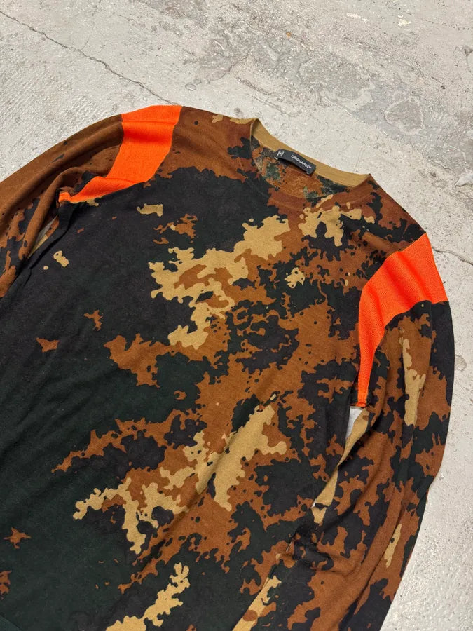 2000s Dsquared2 Orange Camo Sweater NYsmTaY 4