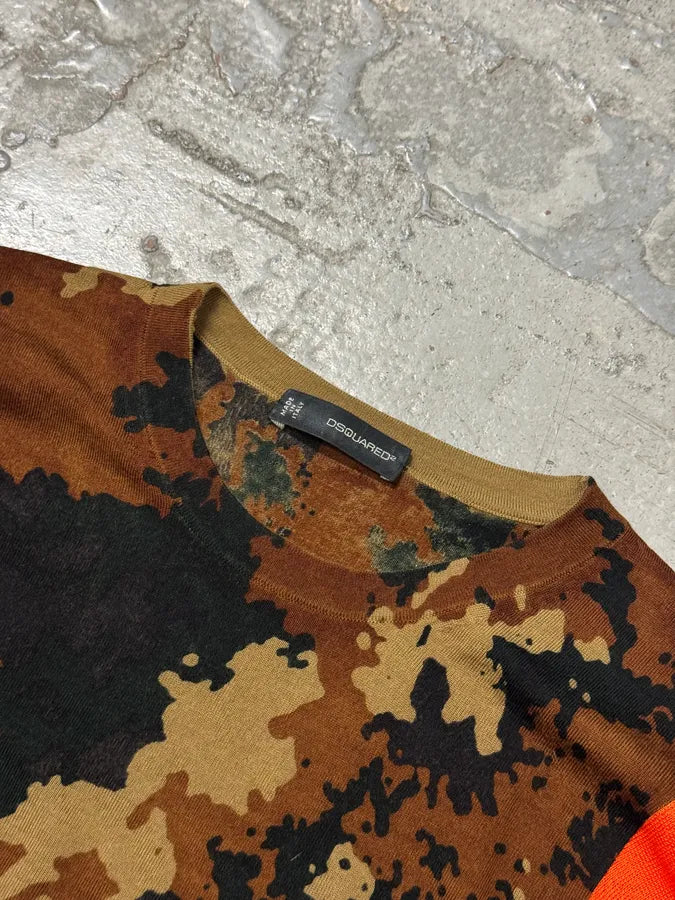 2000s Dsquared2 Orange Camo Sweater NYsmTaY 6