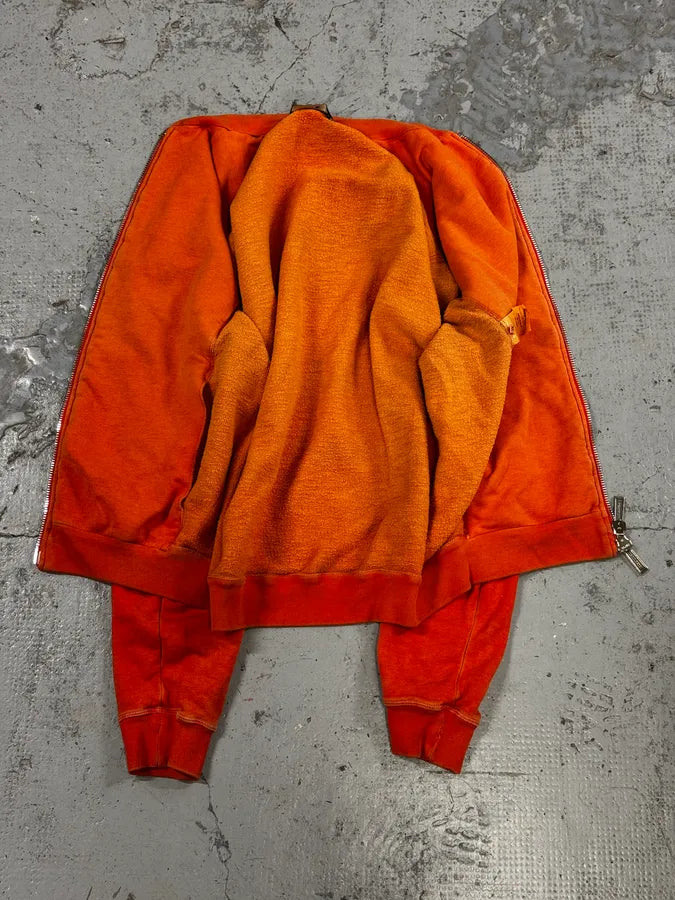 SS2014 Dsquared2 Orange Prisoner Zip-Up Sweater cPgInoi 2