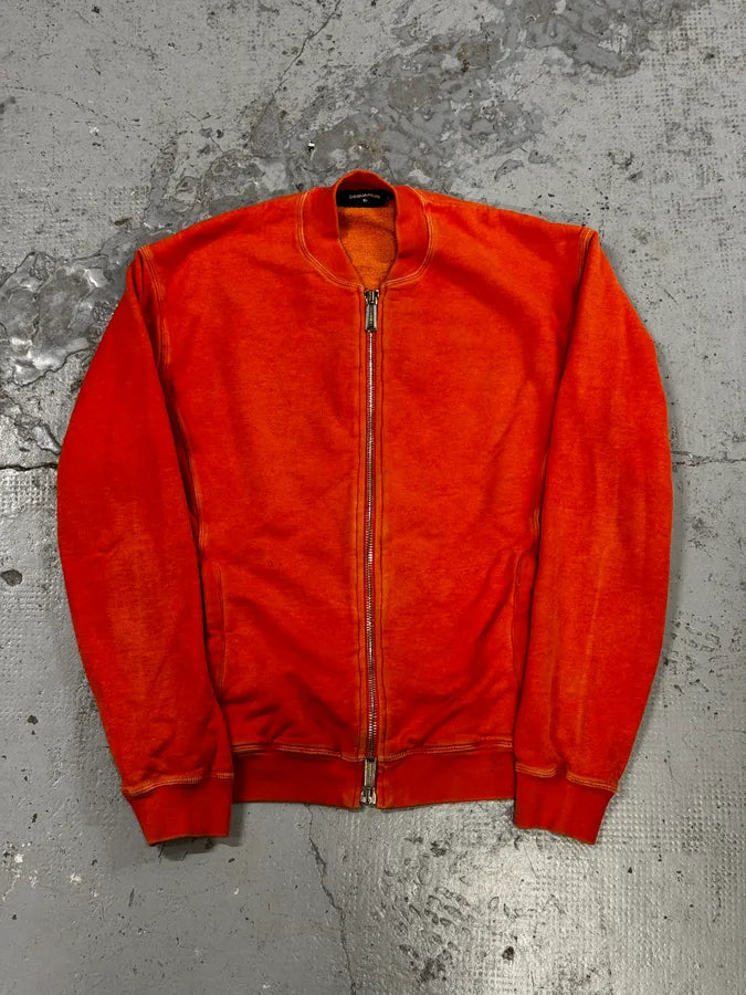 SS2014 Dsquared2 Orange Prisoner Zip-Up Sweater cPgInoi 4