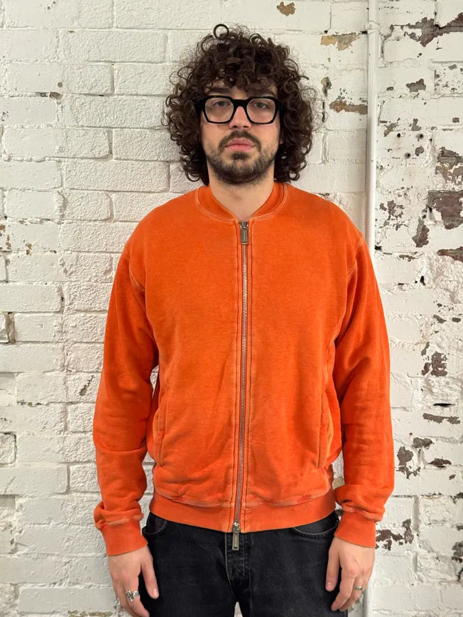 SS2014 Dsquared2 Orange Prisoner Zip-Up Sweater cPgInoi 0