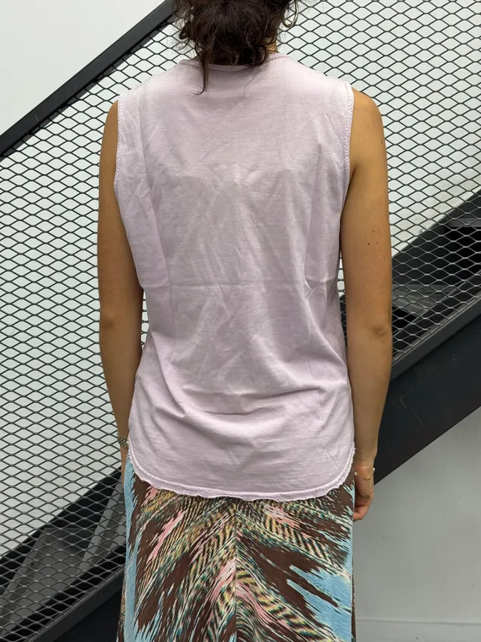 2000s Dsquared2 Playboy Squared Sleeveless Pink & Blue Tank Top NzruRGM 1