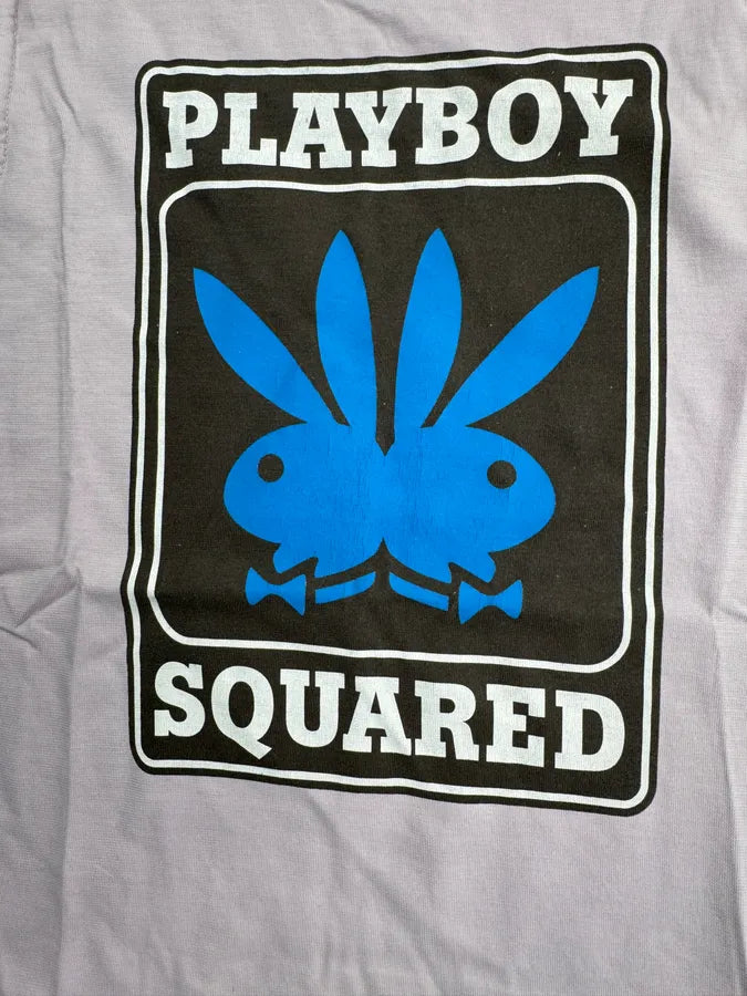 2000s Dsquared2 Playboy Squared Sleeveless Pink & Blue Tank Top NzruRGM 4