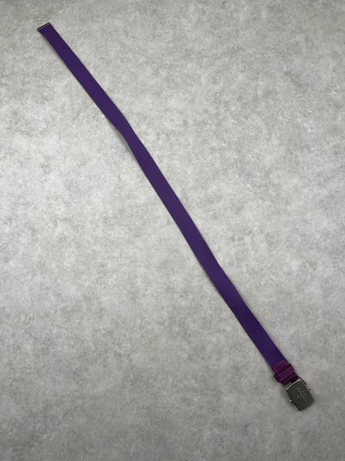 2000s Dsquared2 Purple Canvas Logo Belt OVLgUWy 6