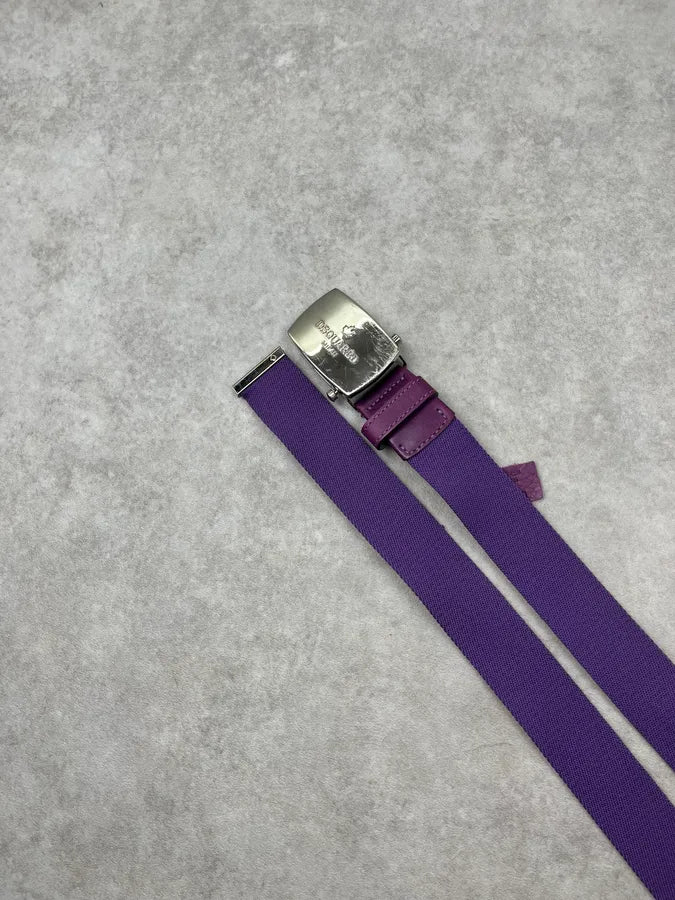 2000s Dsquared2 Purple Canvas Logo Belt OVLgUWy 2