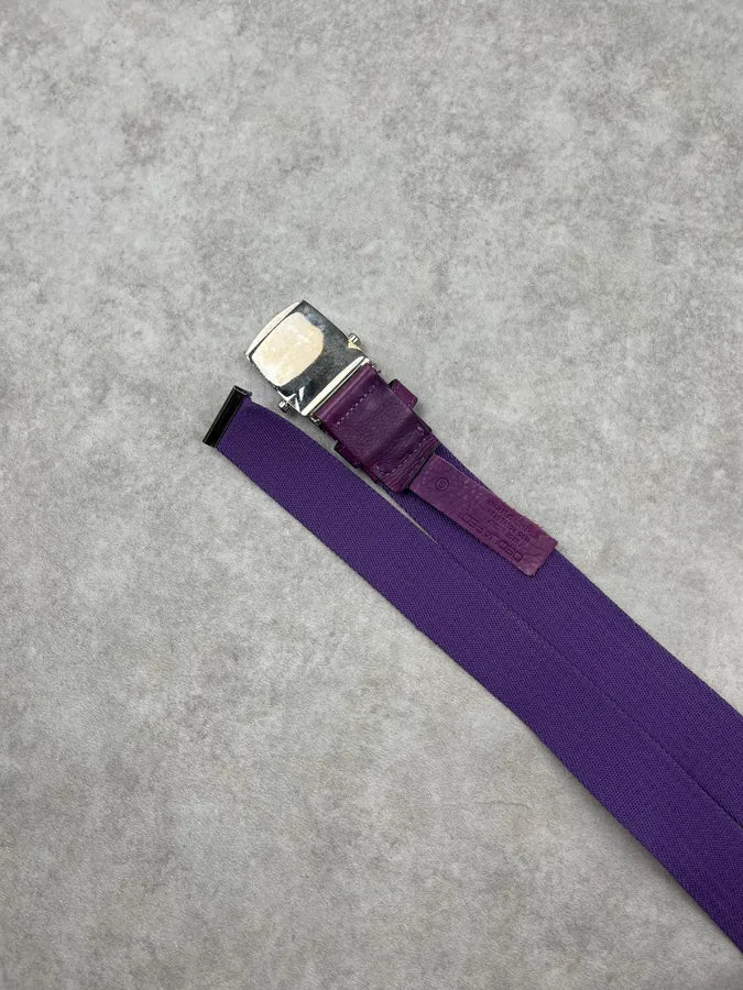 2000s Dsquared2 Purple Canvas Logo Belt OVLgUWy 4