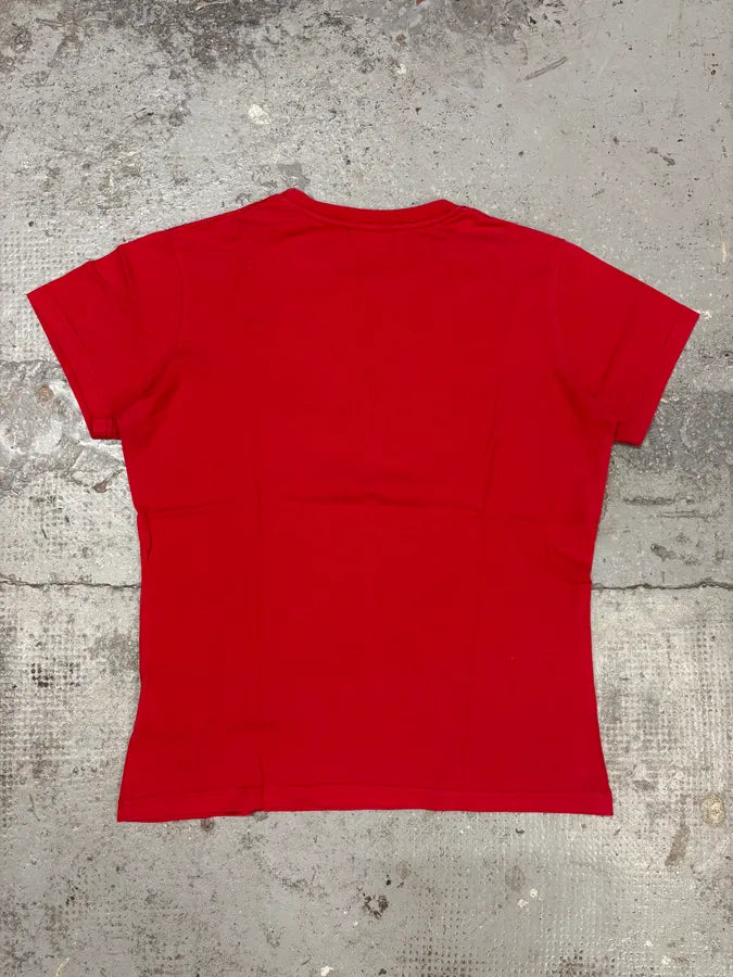 2000s Dsquared2 Red & Yellow Oil T-Shirt BCjBneR 6