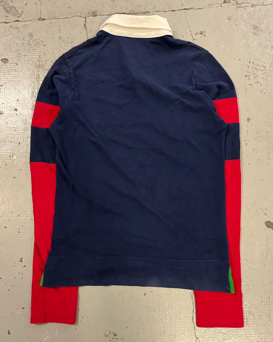 2000s Dsquared2 Red Sleeves Navy Longsleeve Polo hUYBeKx 3