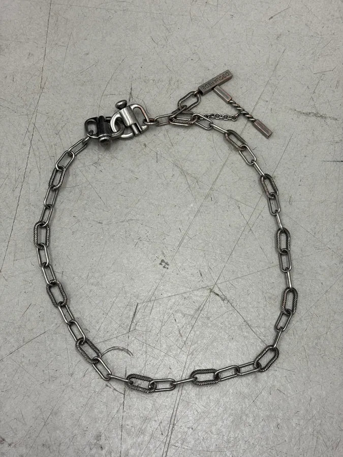 2000s Dsquared2 Silver Metal Charm Wallet Chain qGAFvsV 1