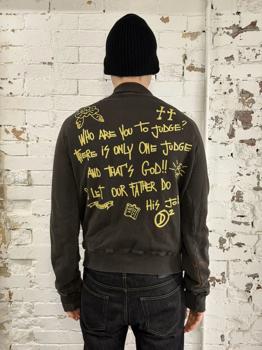 2000s Dsquared2 Sunday  Brown Zip-up Sweater TGmigRP 2