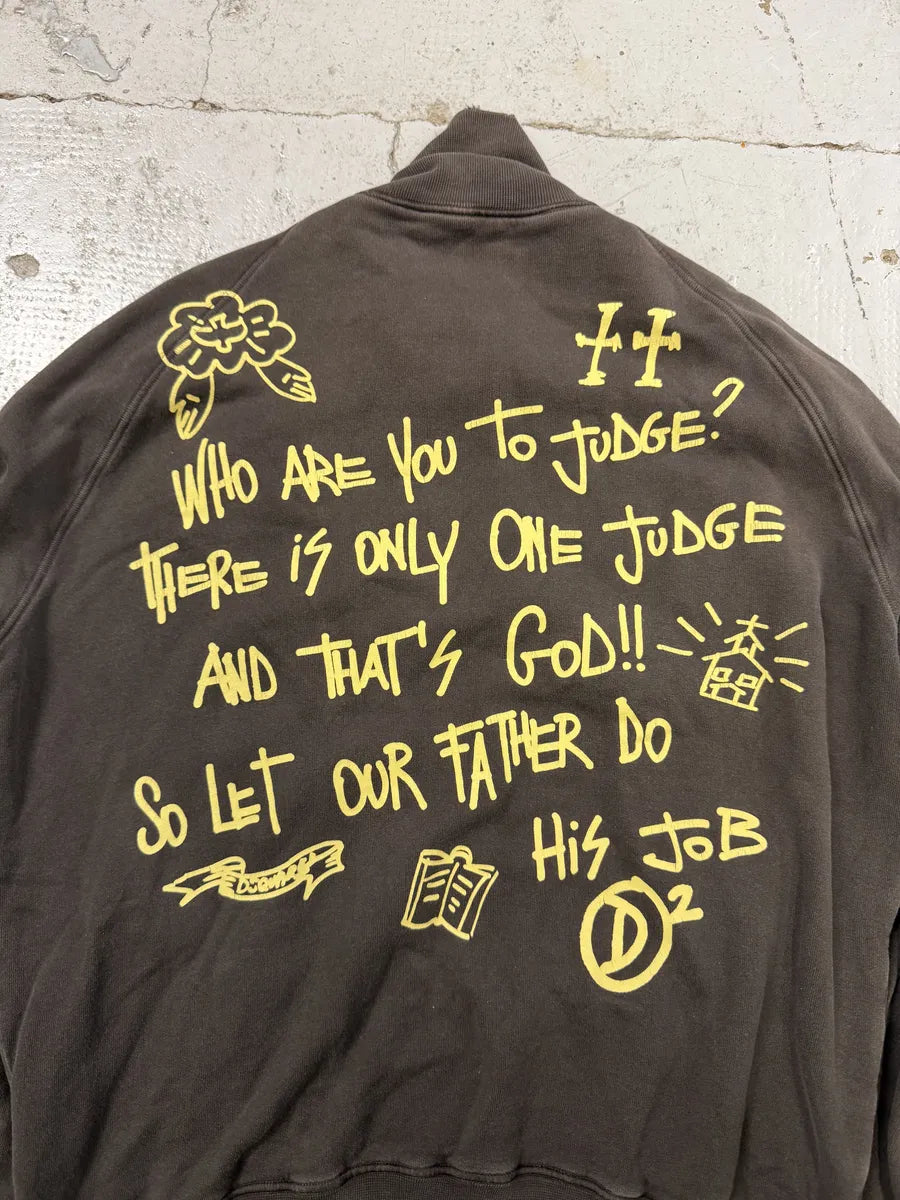 2000s Dsquared2 Sunday  Brown Zip-up Sweater TGmigRP 7