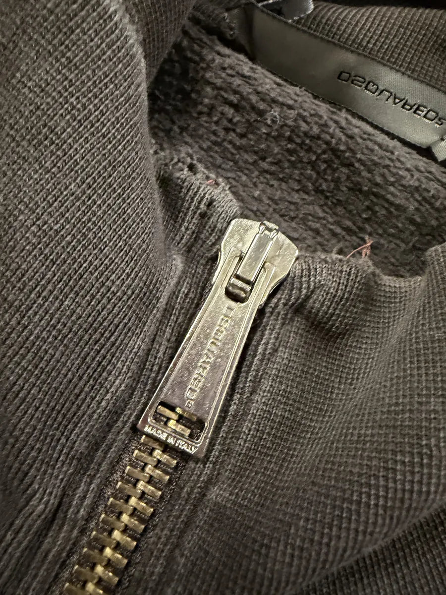 2000s Dsquared2 Sunday  Brown Zip-up Sweater TGmigRP 9