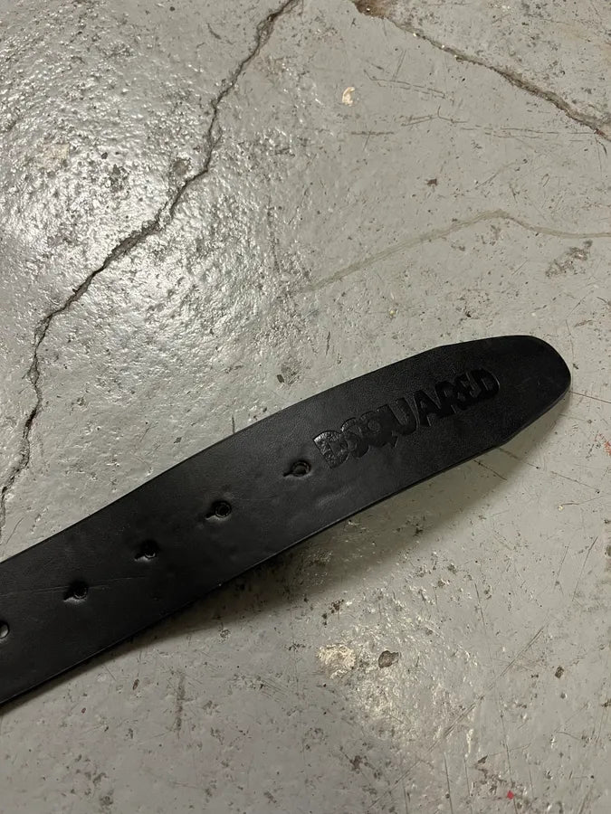 2000s DSquared2 Top Banana Black Leather Belt GUvqLQj 3