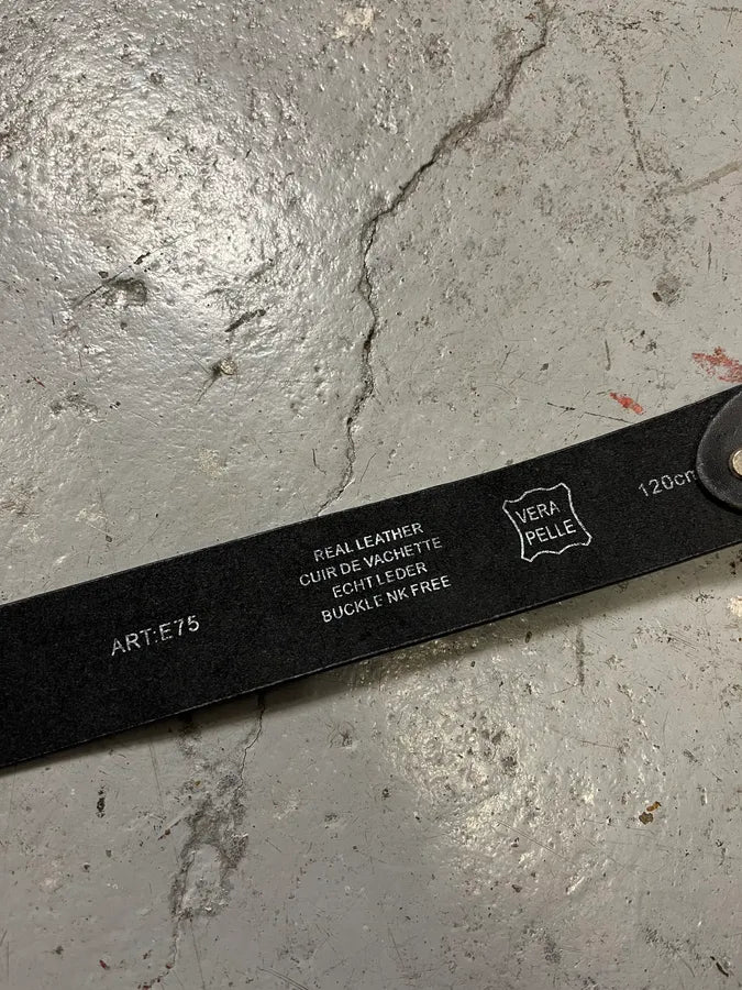 2000s DSquared2 Top Banana Black Leather Belt GUvqLQj 4