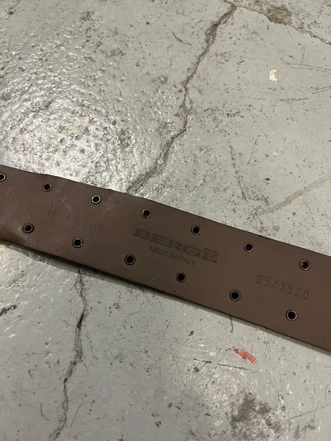 2000s Eagle Royal Archive Brown Pony Hair Leather Belt wPQLspu 7