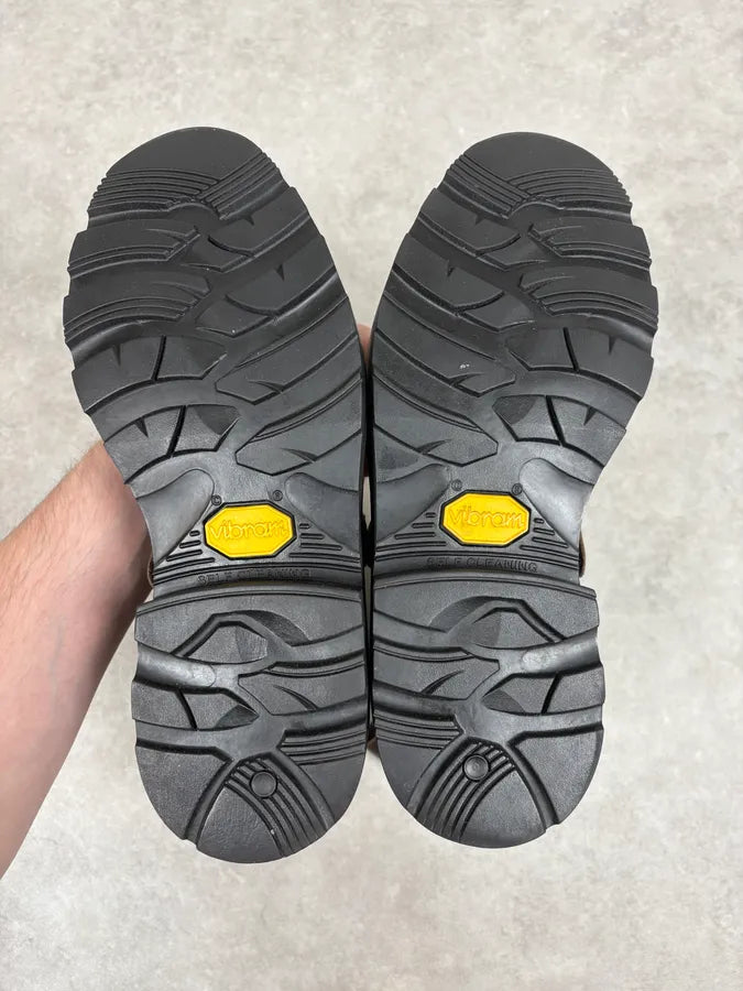 2000s Emporio Armani Pro Biker Brown Leather Boots focHiOG 7