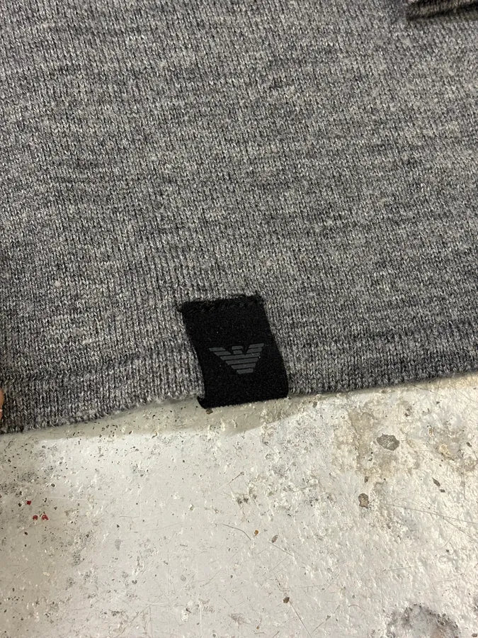 FW2014 Emporio Armani Abstract Skyscrapers Grey Sweater fvIcBIP 7