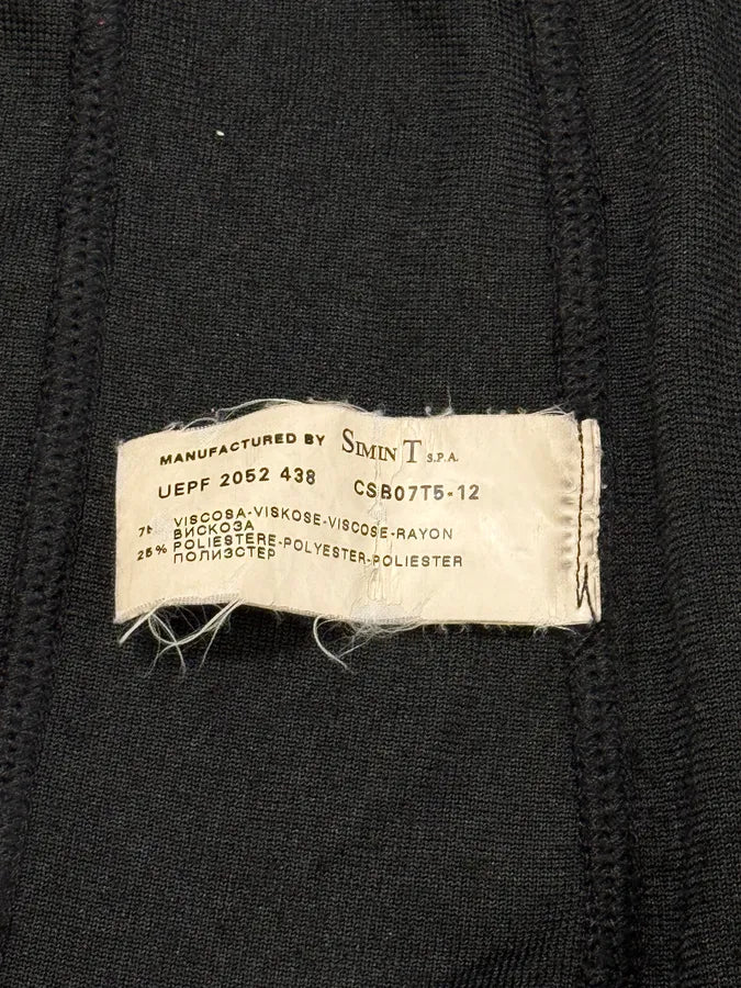 2000s Emporio Armani Asymmetrical Black Fur Effect Jacket eNiYmiJ 8