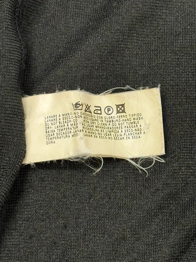 2000s Emporio Armani Asymmetrical Black Fur Effect Jacket eNiYmiJ 9