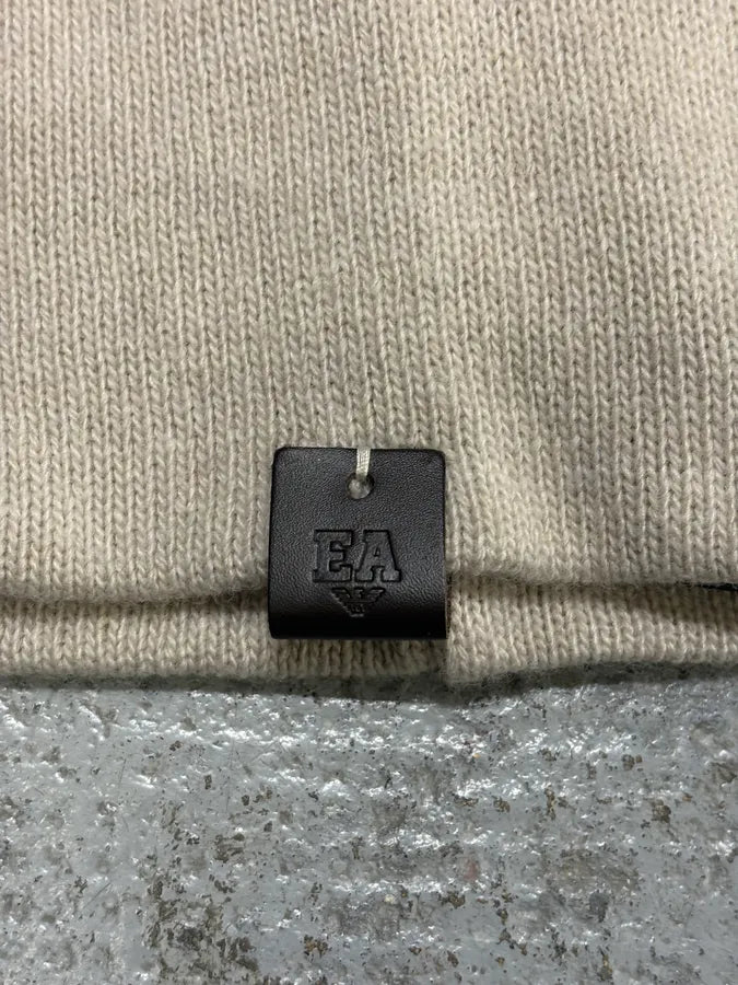 AW2019 Emporio Armani Beige Zipped Hood Scarf XvsUqEc 5