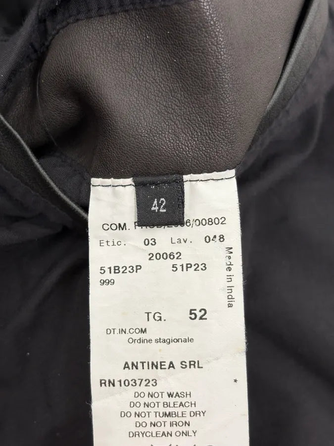 AW2006 Emporio Armani Biker Eroded Leather Jacket GnmwHNk 10