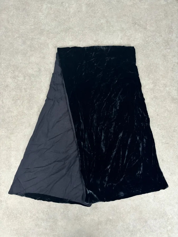 2000s Emporio Armani Black Classy Velvet Scarf PrgjgMo 2