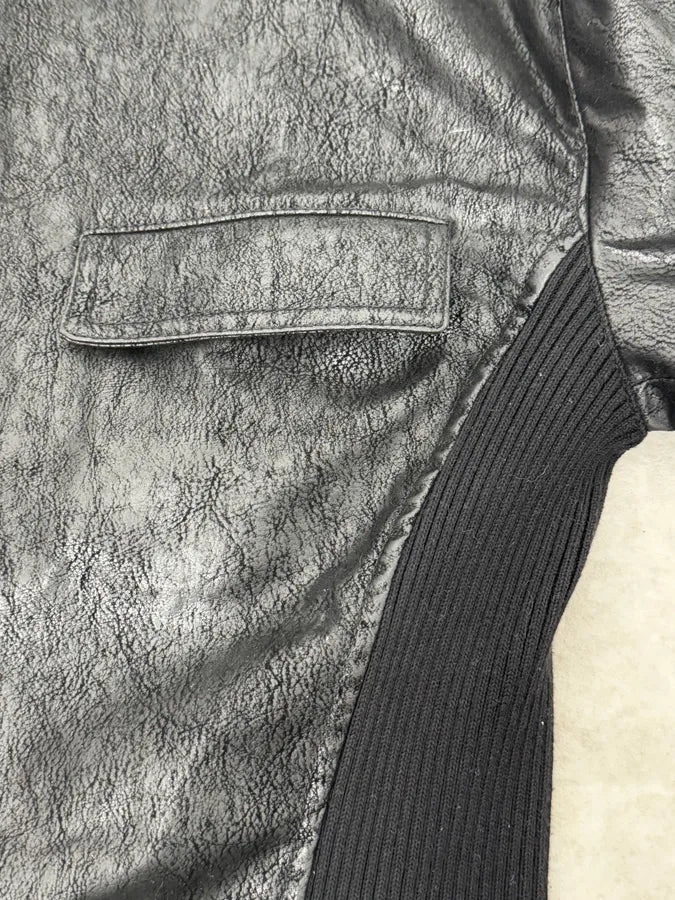 2000s Emporio Armani Black Leather Combination vxsoNHj 14