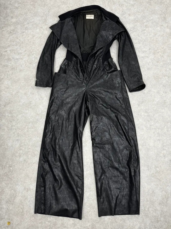 2000s Emporio Armani Black Leather Combination vxsoNHj 4