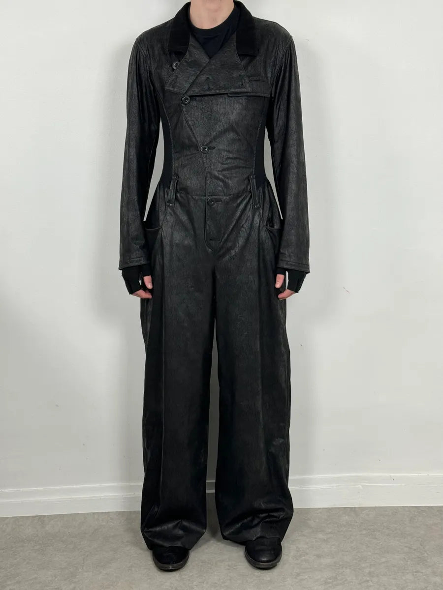 2000s Emporio Armani Black Leather Combination vxsoNHj 1