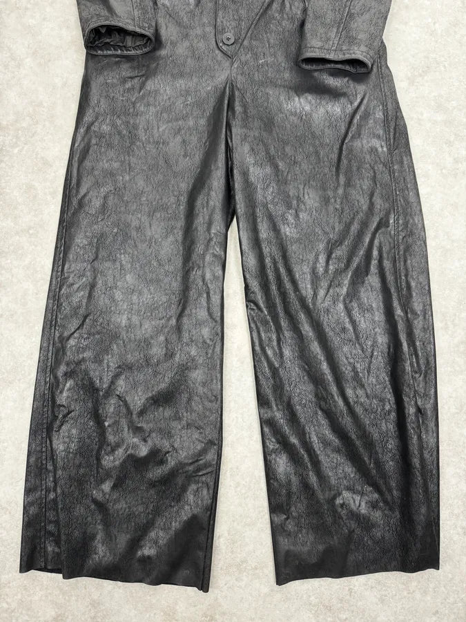 2000s Emporio Armani Black Leather Combination vxsoNHj 8