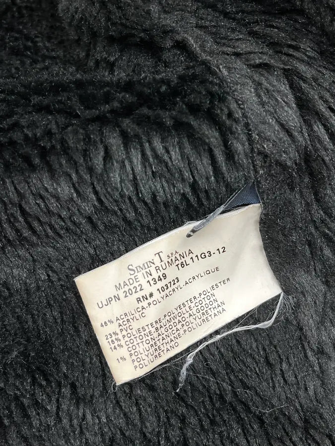 2000s Armani Black Faux Leather Long Coat wNCuxFw 11