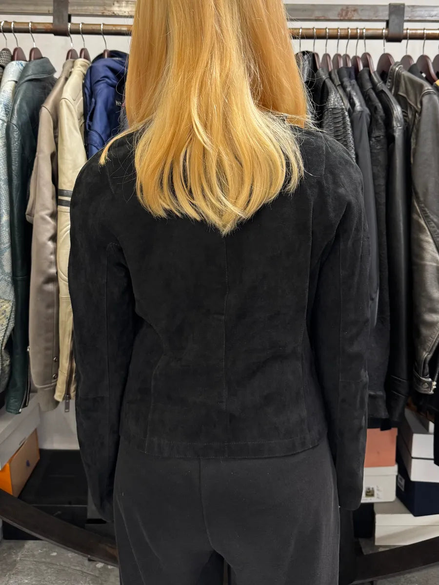 AW2003 Emporio Armani Black Multi Full Zips Jacket FEgFtae 3