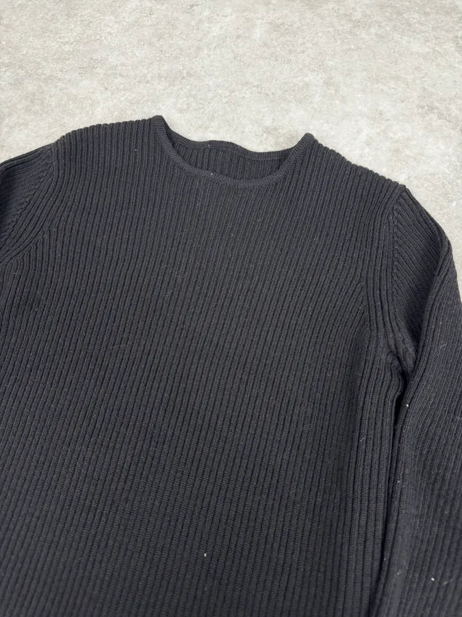2000s Emporio Armani Black Wool Zip Sweater lTWakPM 5