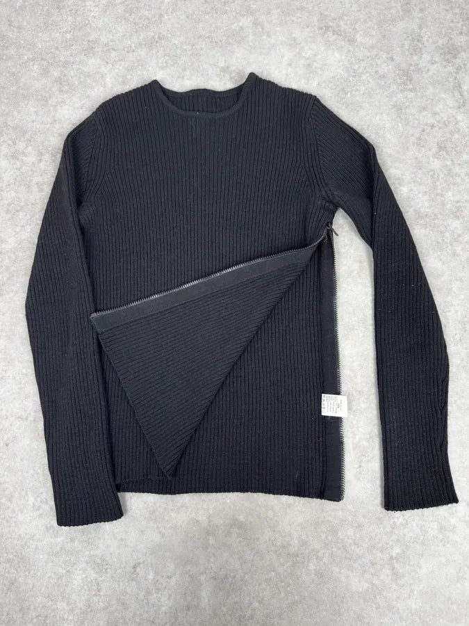 2000s Emporio Armani Black Wool Zip Sweater lTWakPM 3