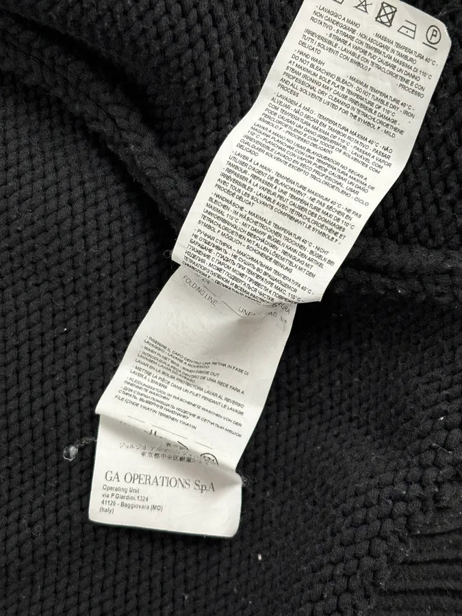 AW2007 Emporio Armani Black Zip-Up Hooded Sweater mimKExM 9