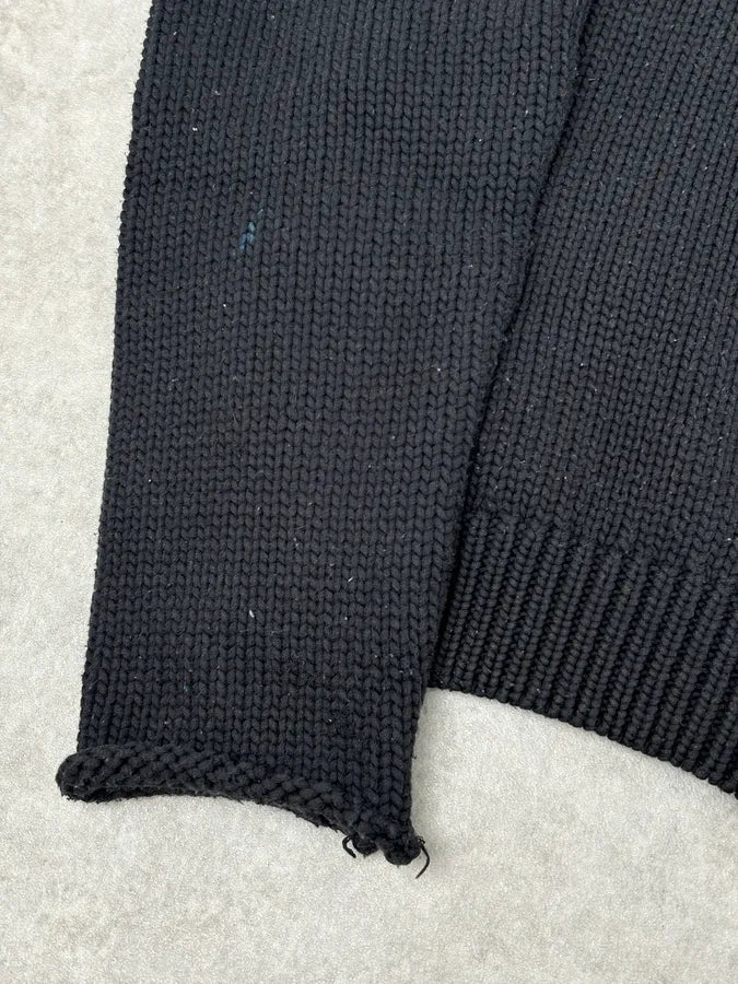 AW2007 Emporio Armani Black Zip-Up Hooded Sweater mimKExM 7