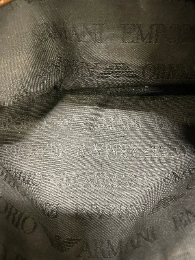 2000s Emporio Armani Brown Crocodile Effect Leather Handle Bag (OS) MMvjKjq 9