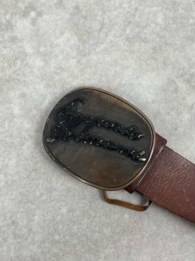 2000s Emporio Armani Brown Leather Belt ECgcBym 3
