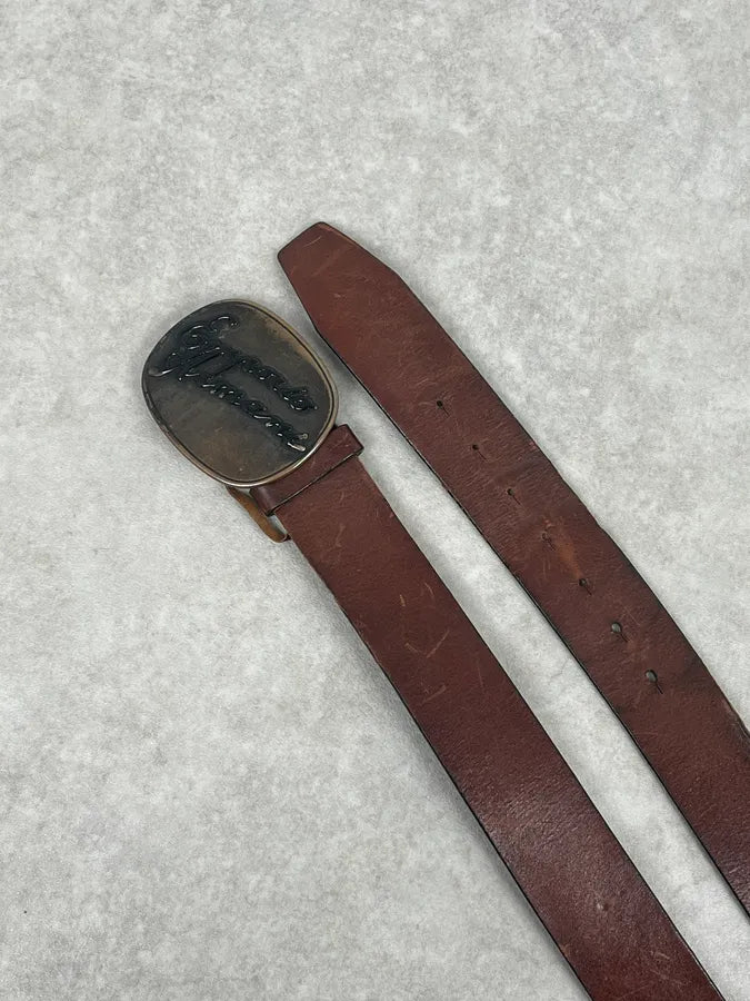 2000s Emporio Armani Brown Leather Belt ECgcBym 4