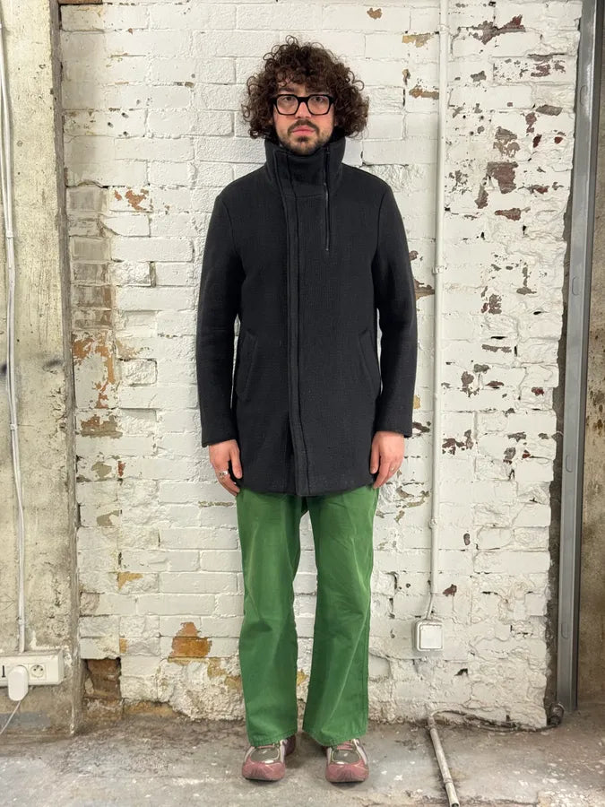 AW2013 Emporio Armani Dark Toggle Multi Zip Closure Coat sjjomBF 3
