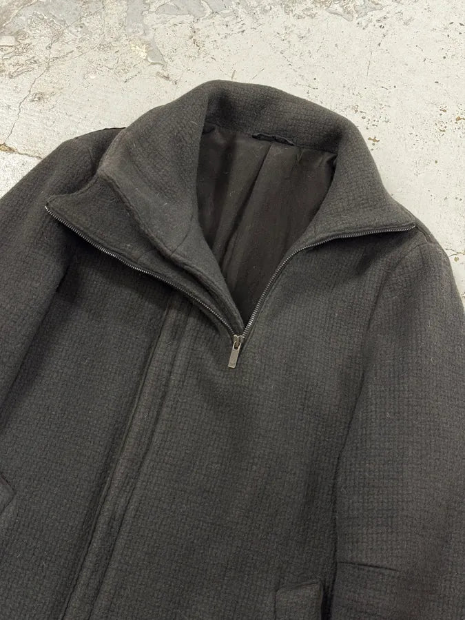 AW2013 Emporio Armani Dark Toggle Multi Zip Closure Coat sjjomBF 6